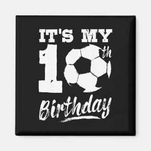 Imán Es mi cumpleaños número 10 Jugador de fútbol Fiest