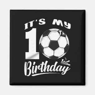Imán Es mi cumpleaños número 10 Jugador de fútbol Fiest