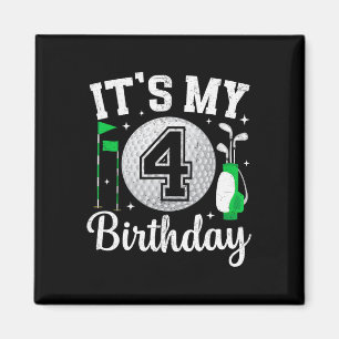 Imán Es mi cumpleaños número 4 de golf jugador de golf