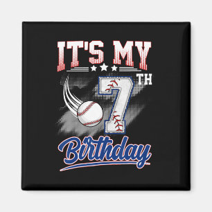 Imán Es mi cumpleaños número 7 Bysebyll 7 años de edad