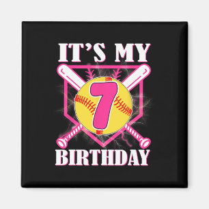 Imán Es mi cumpleaños número 7 Cumpleaños de 7 años Sof