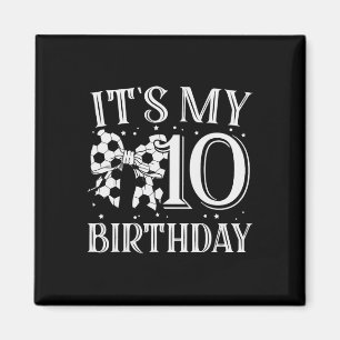 Imán Es mi cumpleaños número 7 de fútbol femenino fiest