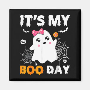 Imán Es Mi Día de Boo Halloween Cumpleaños Fantasma