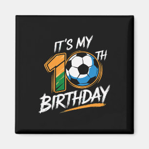 Imán Es mi fiesta de cumpleaños número 10 fútbol 10 año