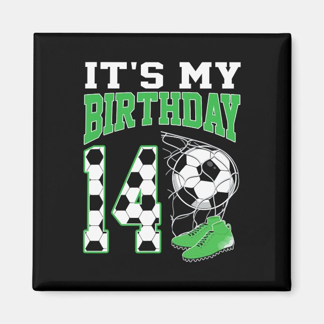 Imán Es mi fiesta de cumpleaños número 14 de fútbol, ch (Frente)