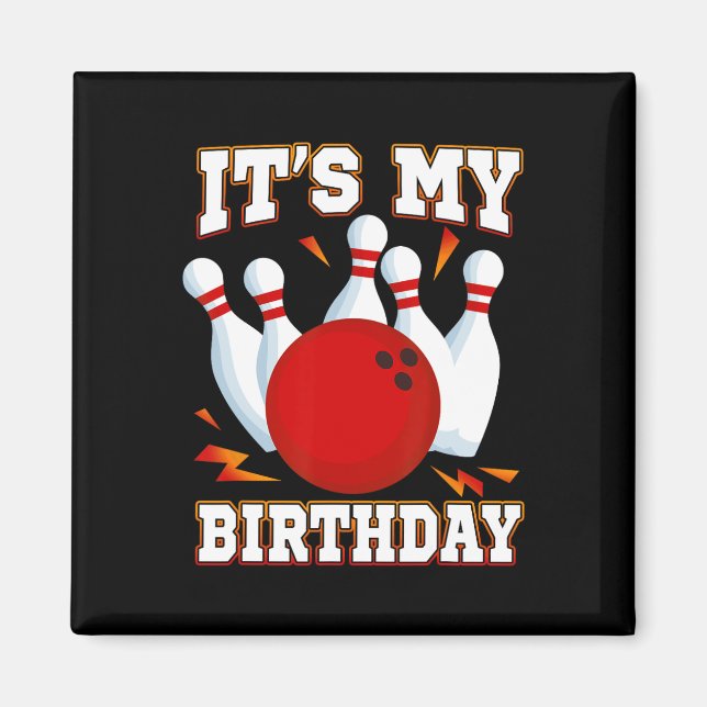 Imán Es mi fiesta temática de bolos de cumpleaños (Frente)