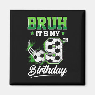 Imán Es mi noveno cumpleaños Chico fanático del deporte