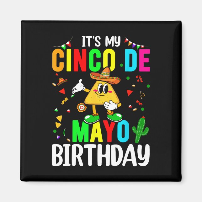 Imán Es mi primer cumpleaños de mayo gracioso cinco de  (Frente)