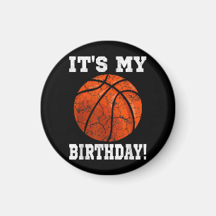 Imán Es mi regalo vintage de Básquetbol de cumpleaños