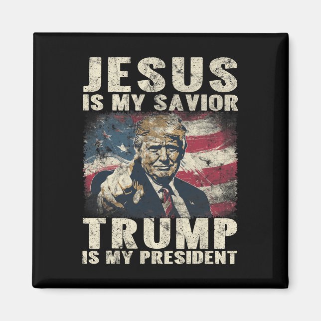 Imán ¿Es mi salvador Trump mi presidente estadounidense (Frente)
