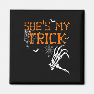 Imán Es mi truco que es mi gran golpe de halloween