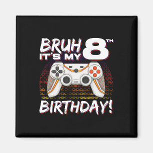 Imán Es mi videojuego de cumpleaños número 8 cumpleaños