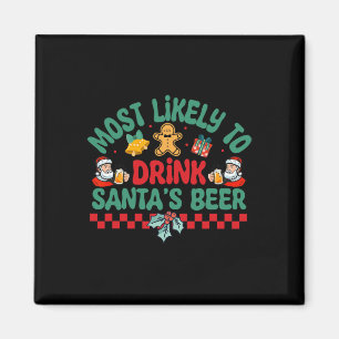 Imán Es muy probable que beba el pijama de los Navidade