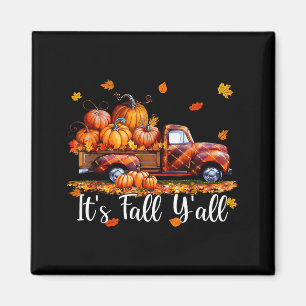 Imán Es Otoño Todos Camión de Calabaza Árbol de Otoño H