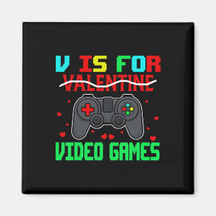 Imán Es para juegos de video divertido Valentine Gamer 