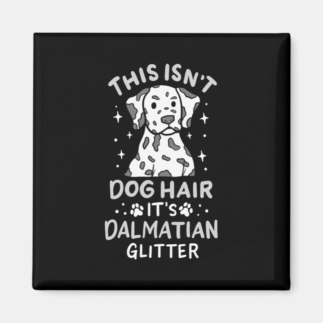 Imán Es Purpurina De Perro Dalmatiano (Frente)