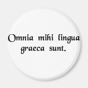 Imán Es todo el Griego a mí