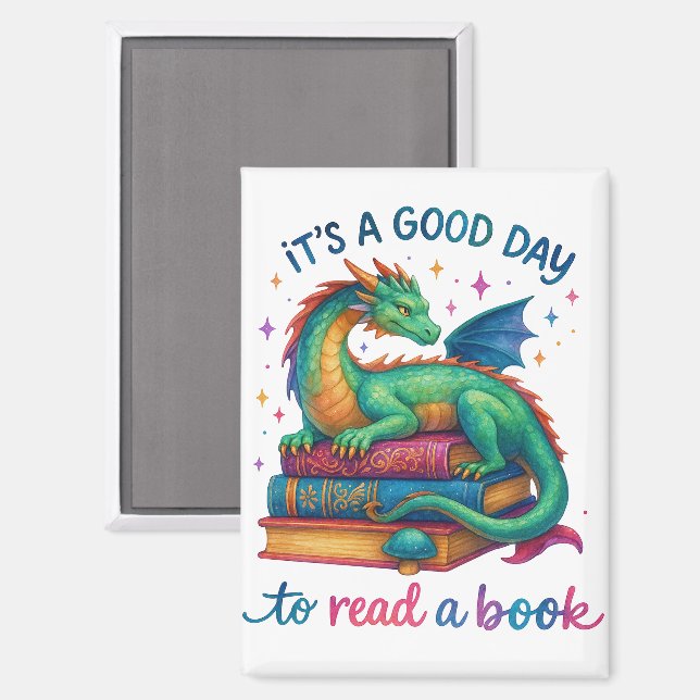 Imán Es un buen día para leer un libro (Anverso/Reverso)