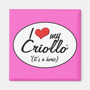 Imán ¡Es un caballo! Amo mi criollo