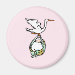 Imán Es un Chica que la cigüeña está trayendo una lija 