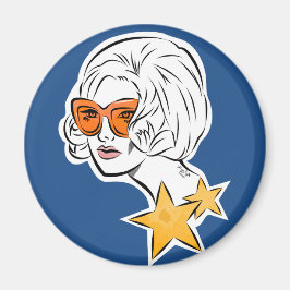 Imán Es un estilo retro de estrellas