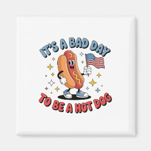 Imán Es un mal día para ser un Hot Dog Funny Meme Hotdo