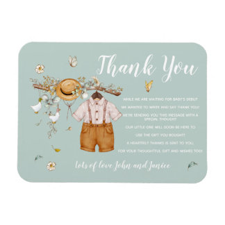 Imán Es un niño Baby Shower Gracias Magnet