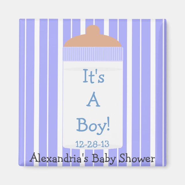 Imán Es un niño bebé azul favorito de Baby Shower (Frente)