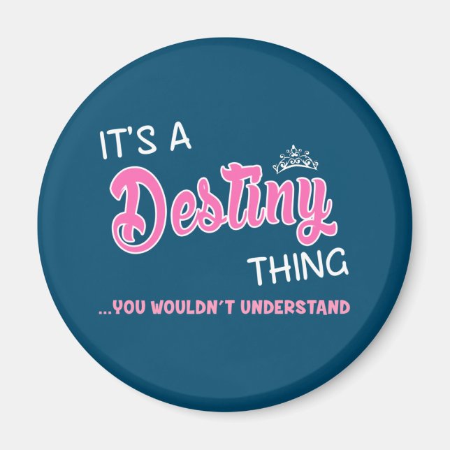 Imán Es una cosa de Destino que no entenderías (Frente)