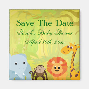 Imán Es una selva Baby Shower