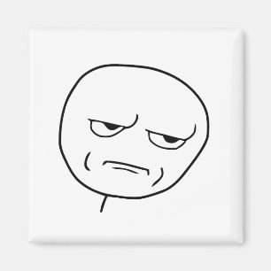 Imán Es usted que me embroma cara Meme de la rabia