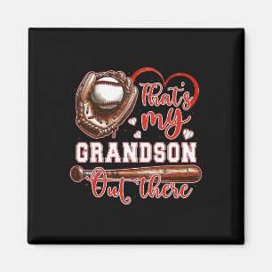 Imán Esa es mi nieto ahí fuera, abuela de béisbol.