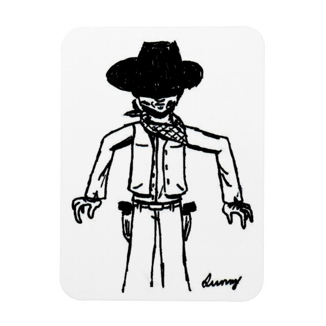 Imán Esbozo Cowboy Magnate flexible (Vertical)