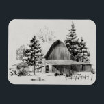 Imán Esbozo de granero distante II<br><div class="desc">Esbozo de granero distante II por Emma Caroline</div>