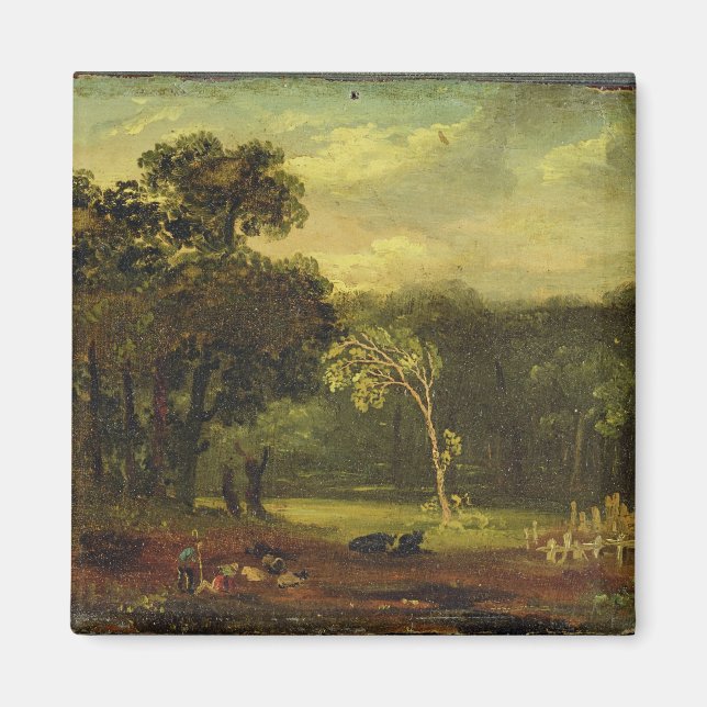 Imán Esbozo de la Naturaleza en el Parque Sion, 1819 (a (Frente)