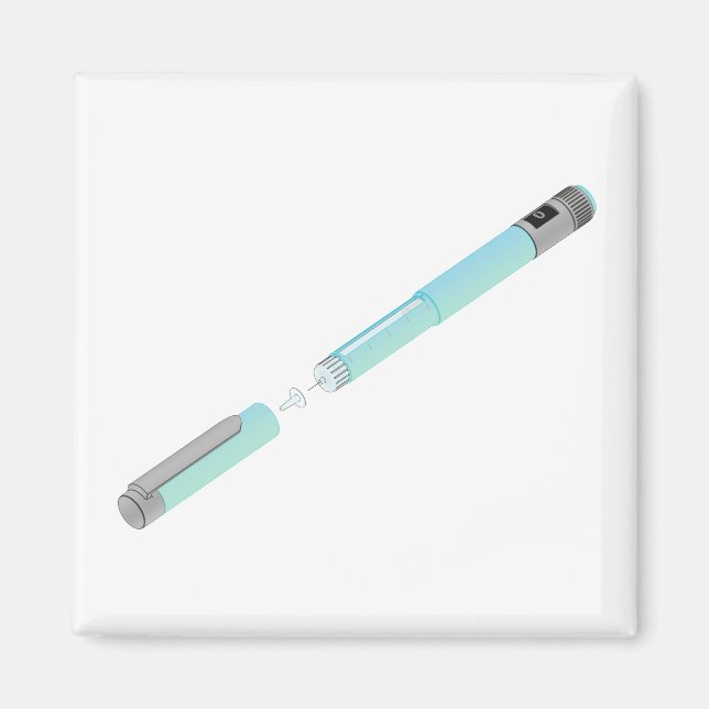 Imán Esbozo de la pluma de insulina (Frente)