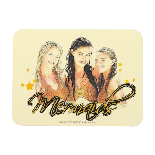 Imán Esbozo de Mermaid (Horizontal)