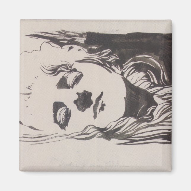 Imán Esbozo de una mujer de "Ver Sacrum" (Moser) (Frente)