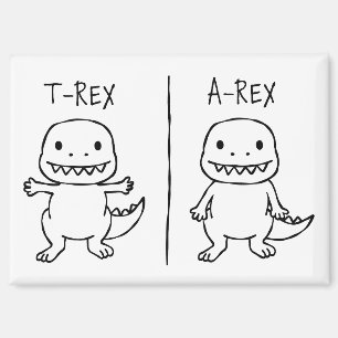 Imán Esbozo T-Rex de T-Pose