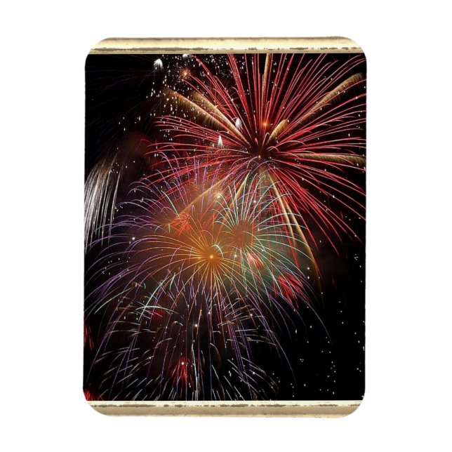 Imán Escádalas de fuegos artificiales de Año Nuevo (Vertical)