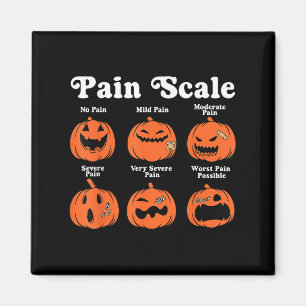 Imán Escala de dolor Calabaza espumosa Caída Halloween