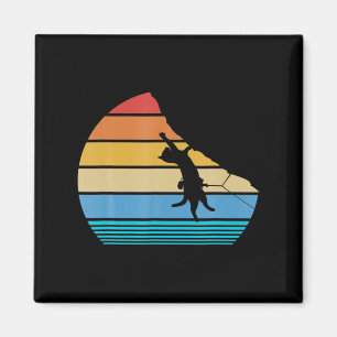 Imán Escalada de gato retro Meowtain Vintage Kitty Gift