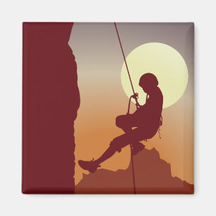 Imán Escalada De La Montaña Chica Geométrica