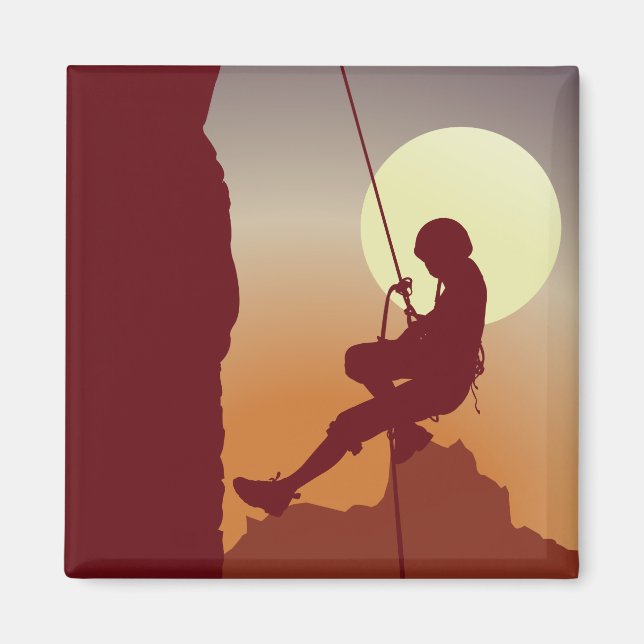 Imán Escalada De Rope Sobre La Escalada Geométrica Chic (Frente)