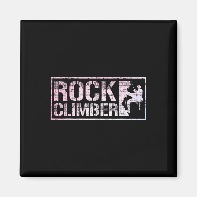 Imán Escalada en Roca Divertidos entusiastas de Boulder (Frente)