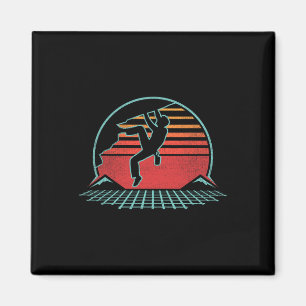 Imán Escalada en Roca Retro Vintage 80s Estilo G