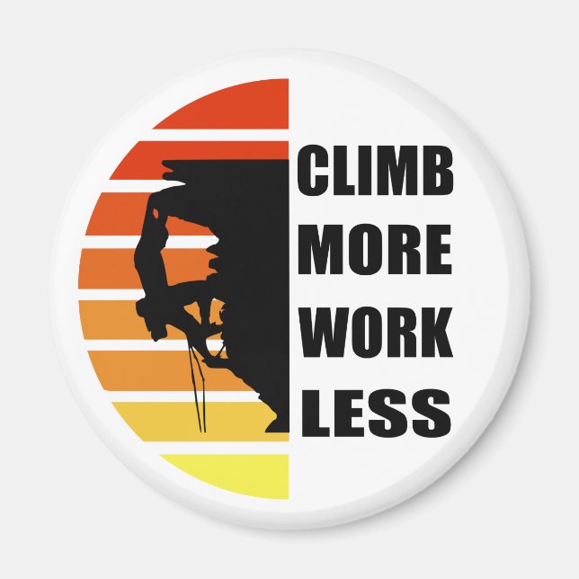 Imán Escalada motivacional diciendo (Frente)