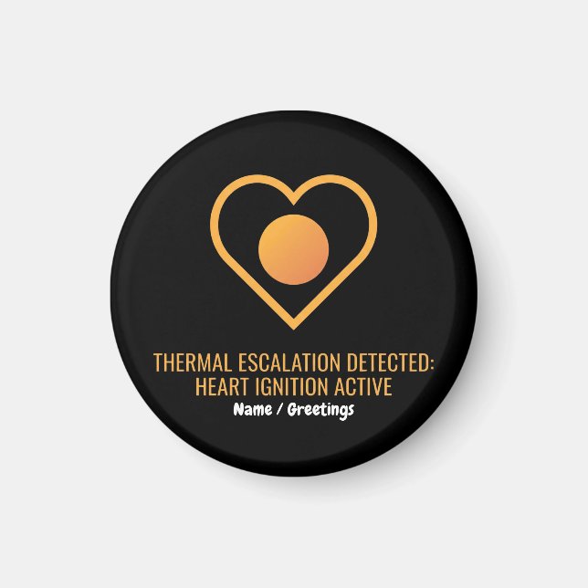 Imán Escalada Térmica Detectada Ignición del Corazón Ac (Frente)