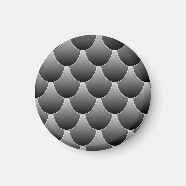 Imán Escalas de negro y gris (Frente)