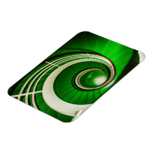 Imán Escalera circular verde